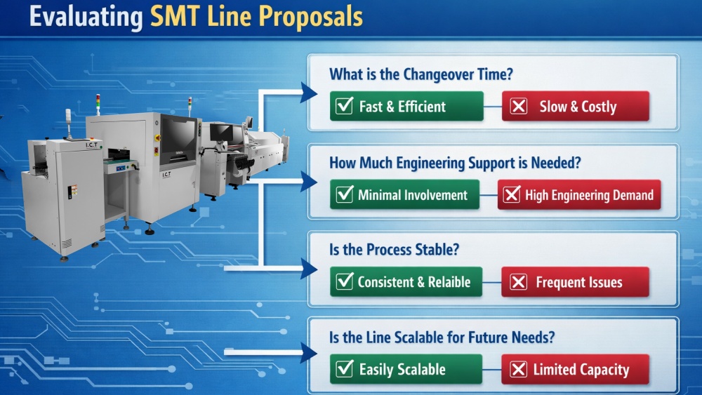 How EMS Factories Should Evaluate SMT Line Proposals Kako naj tovarne EMS ocenijo predloge linij SMT