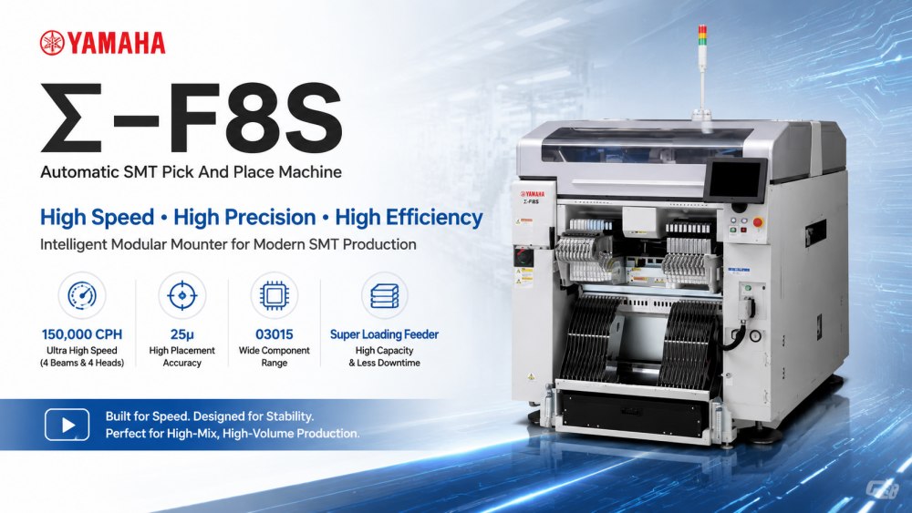 Yamaha Σ-F8S Pick and Place Machine Yamaha Σ-F8S Pick and Place stroj