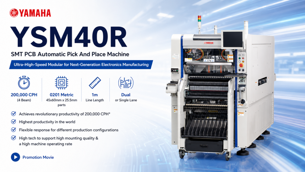 Yamaha Yamaha SMT PCB Automatic Pick And Place Machine Yamaha Yamaha SMT PCB avtomatski stroj za izbiro in namestitev