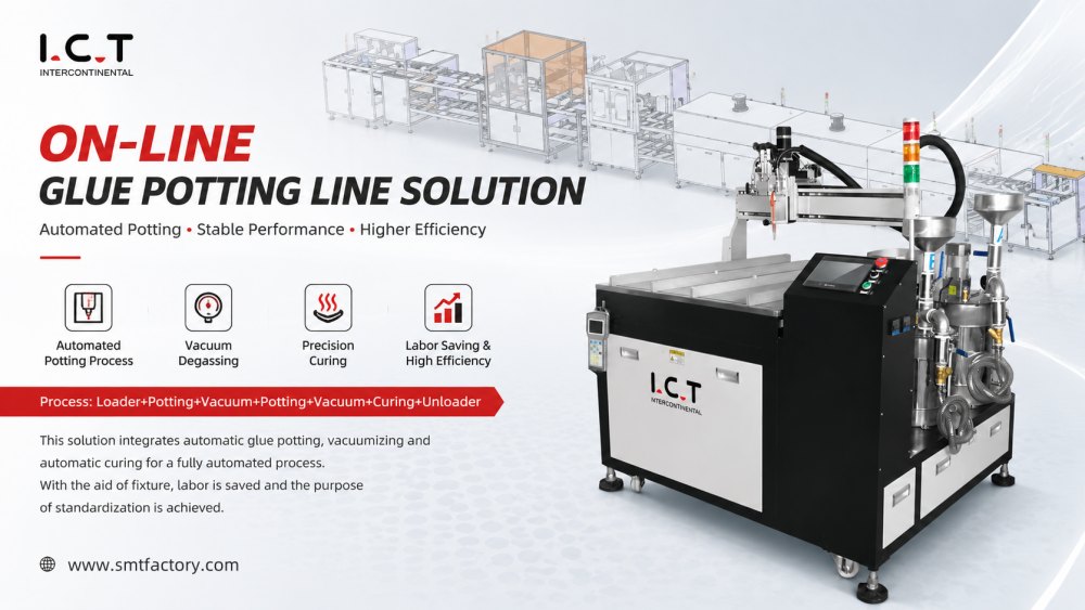Glue Potting Line Solution Rešitev linije za vlivanje lepila