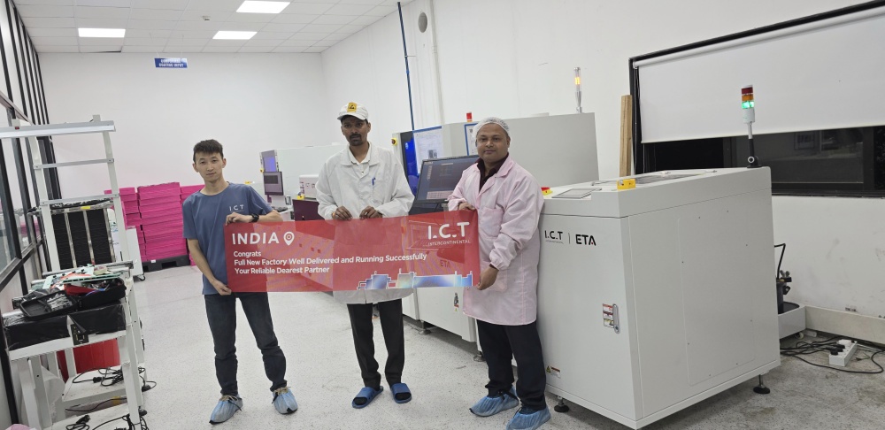 ICT SMT Line stroj v Indiji
