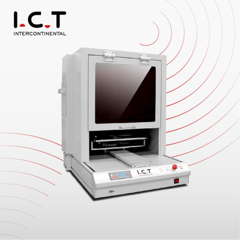ICT-T420 |Avtomatski SMT PCBA namizni stroj za konformne premaze