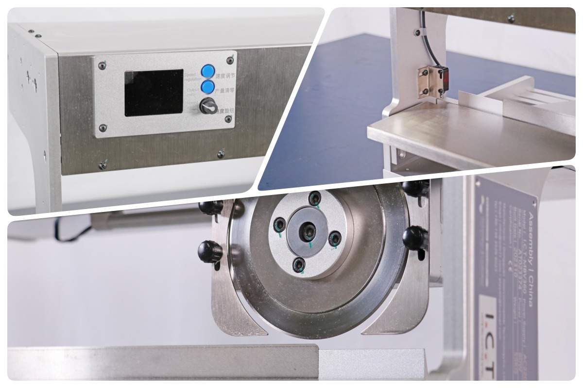 Stroj za ločevanje PCB z 1-3 premikajočimi se rezili