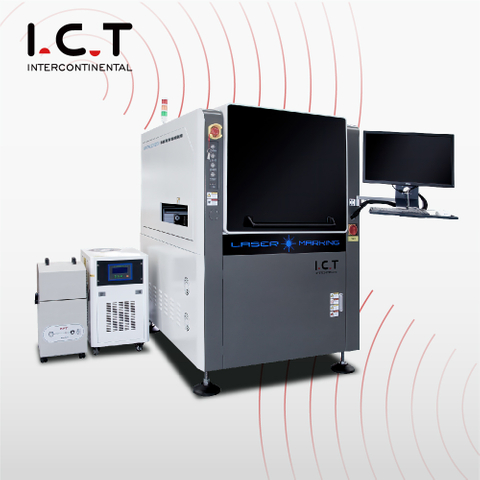 ​ICT-400 |Fiber Co2 UV stroj za lasersko označevanje