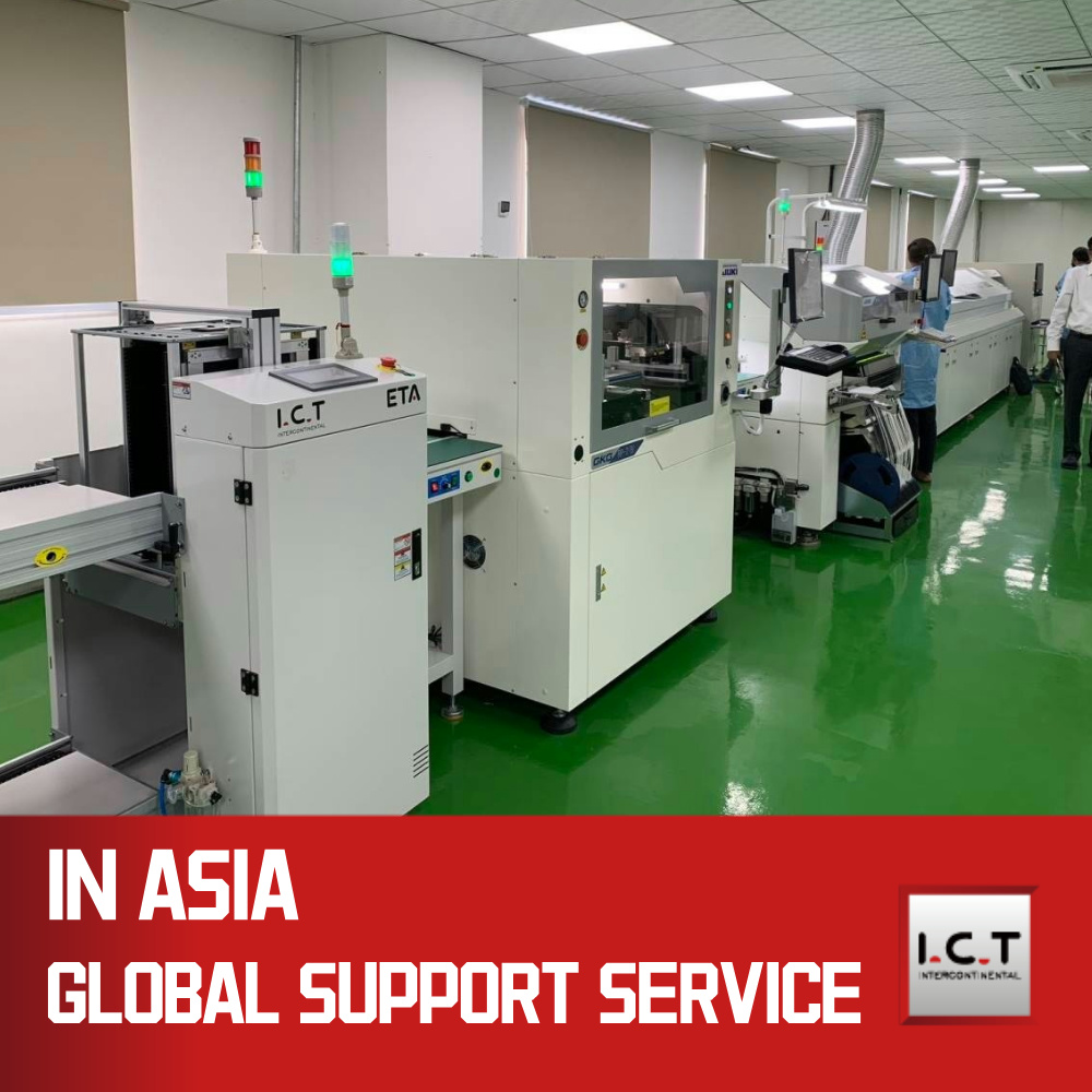 ICT-6561 | Popolnoma avtomatski SMT stroj za tiskanje PCB s spajkalno pasto