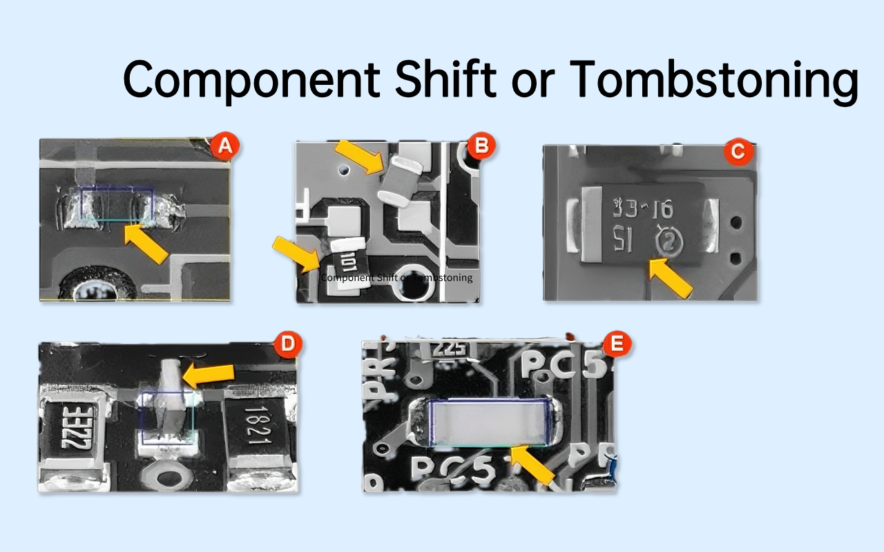 5. Napake, pri katerih je AOI najboljši — kjer je rentgen manj učinkovit