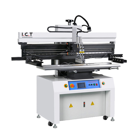 ICT-P12 |Visoko natančen polavtomatski SMT zaslonski tiskalnik na montažni liniji SMD