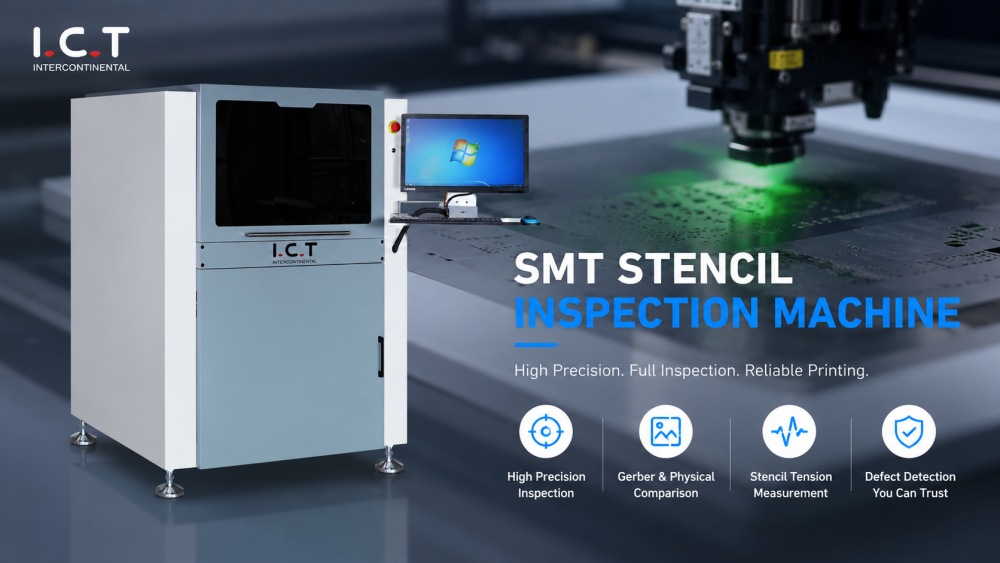 smt stencil inspection machine smt stroj za pregled šablon