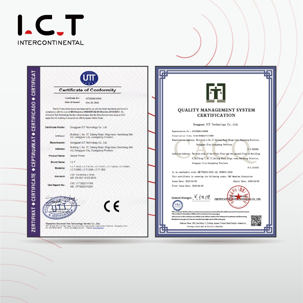 ICT-4034 | Popolnoma samodejni SMT šablonski tiskalnik