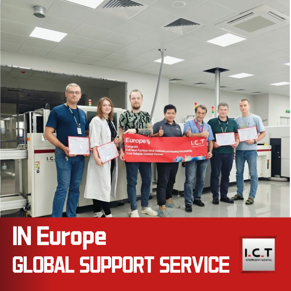 ICT-6561 | Popolnoma avtomatski SMT stroj za tiskanje PCB s spajkalno pasto