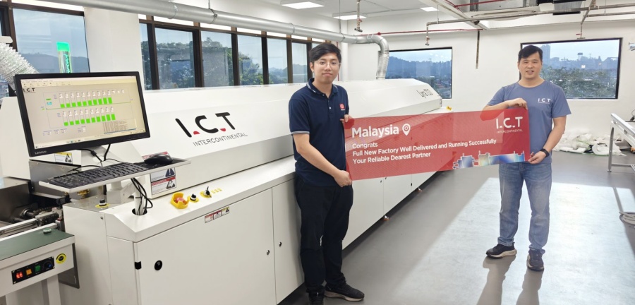 Namestitev SMT in DIP linij ter tehnična podpora v Maleziji