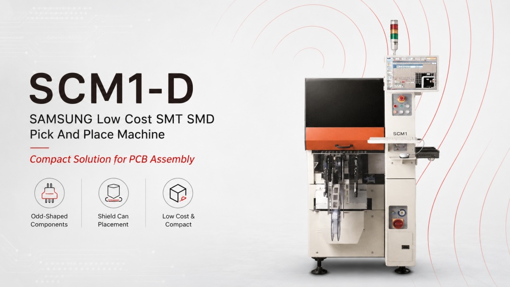 SCM1-D SAMSUNG nizkocenovni SMT SMD stroj za izbiro in namestitev